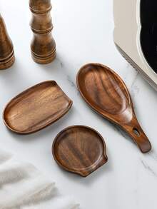 Rosewood Spoon Holder, Kitchen Spatula, Heat-Resistant Storage Rack, Rice Spoon & Spatula, Kitchen Countertop Organizer, Heat-Resistant Wooden Utensil Rack - Multicolor - View 6