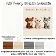狐狸管刷 DIY 手作套組，DIY 清潔管套組，毛絨狐狸裝飾擺件，動物桌面裝飾，動物手工藝品，創意手工套組，適合節日裝飾、家具裝飾、節日禮物，創意手工項目，教育用品－非成品 - 多色 - 查看 10
