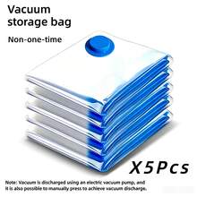 RAF 1 Set Ultra‑Large Transparent High‑Quality Vacuum Compression Storage Bags With Electric Vacuum Pump, Ideal For Autumn & Winter Storage, Perfect For Clothes, Bedding, Blankets, Travel Essentials, Camping Use, Autumn‑Winter Discounts - Japan A Type Plug(100V) - View 13
