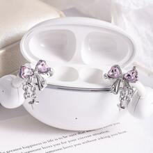 1 Pair Bluetooth Earphone Pendant, Suitable For Clip-On Earphones, Unique Ear Decoration, Shiny And Luxurious, Fade-Resistant And Secure, Suitable As Valentine's Day, Holiday And Birthday Gift, Widely Applicable - View 9