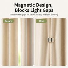 1 Pair Curtain Light Leak Prevention Clips, Invisible Gap Fixing Buckles For Bay Window Curtains, Closing Snap Fasteners - Say Goodbye To Light Leaks - Multicolor - View 5
