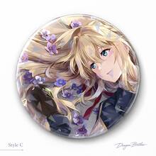 Violet Evergarden Anime Girl Badge Set, Blonde Character Pin Button Collection, Multiple Styles Round Brooches For Bag Backpack Clothes Decor, Fan Collection Gift - Multicolor - View 6