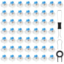 Mechanical Keyboard Blue Switch 3Pin Clicky Tactile Switch Replacement, Includes Keycap Puller And Switch Puller Kit, Suitable For Custom Mechanical Keyboard Repair And Modification - View 10