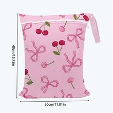Bolsa de lavandería lavable a máquina húmeda/seca, bolsa de lavado de trajes de baño, bolsa de almacenamiento de viaje grande, bolsa de almacenamiento para exteriores, adecuada para viajes, exteriores, gimnasio, natación, yoga, bolsa de almacenamiento de ropa sucia - Rosa - Ver 2