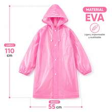 Reinforced And Reusable Kids' Waterproof - Pink - View 2