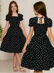 Teen Girls Dresses - 黑白 - 查看 1