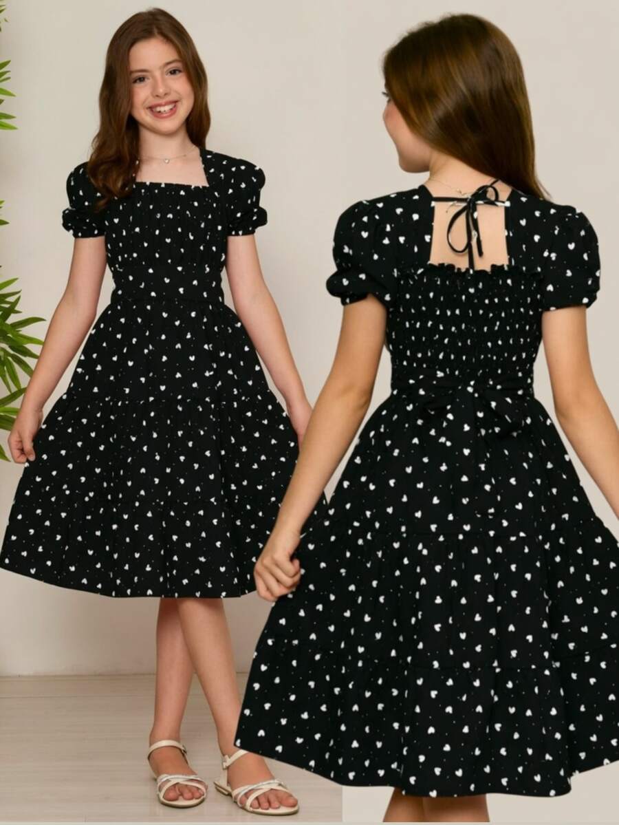 Teen Girls Dresses - 黑白 - 查看 1