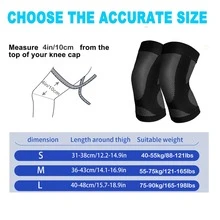 1pc Breathable Knee Brace For Men And Women, Ultra Thin Light Knee Compression Sleeves Made Of High Elastic Fibric For Workout, Exercises. - Multicolor - View 7