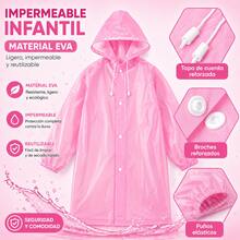 Reinforced And Reusable Kids' Waterproof - Pink - View 3