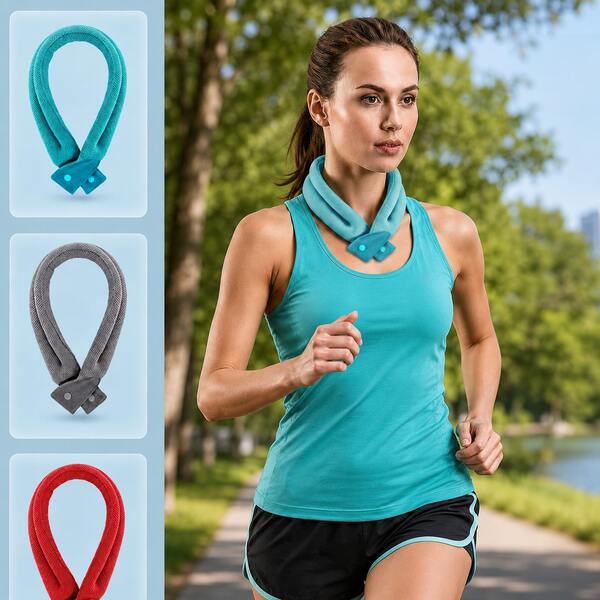 Cooling Neck Wrap - Cooling Cold Compress Ring: Made Of Soft And Breathable Ice Polymer, This Neck Cooling Wrap Is Perfect For Hot Summer Workouts And Gym Training.
