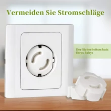10/20pcs White Socket Protector Covers, European Style Holeless Socket Protector Covers - Multicolor - View 8