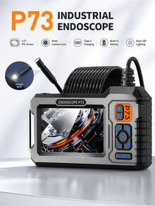 Industrial Endoscope Camera, 4.3-Inch IPS Screen, IP67 Waterproof, 1m/39-Inch Cable, With Magnet, Hook, Side Mirror, Suitable For Pipe Inspection, Car Repair, HVAC, Car Diagnosis, Men's Device - Endoscope - View 13