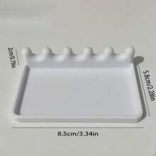 3/1pc Brush Holder With Drip Tray, Portable Front Tray Design, Easy To Clean, Prevents Table Stains, Convenient To Carry, Space-Saving, Suitable For Watercolor, Acrylic And Oil Paint Brushes - Multicolor - View 9
