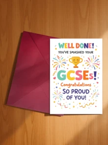 2 Cards Congratulating Exam Success (With Envelopes) - These Cards Feature An Imaginative Cartoon Trophy Design, Perfect For Graduation Parties, Opening Ceremonies, Themed Parties, Birthdays, Weddings And Anniversaries. - A - View 5