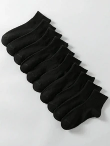 Women's Black & White Thick Sports Socks, Fashion Casual, Antibacterial Comfortable, Odor-Resistant, Outdoor Sports, Suitable For Running & Fitness, Compression Knee Socks, Business Casual Vacation Style, High Tube Socks, Moisture-Wicking, Antibacterial Elastic Soft, Fashion Solid Color, Suitable For Spring, Summer, Autumn, Winter, Casual Daily Wear, Suitable For Yoga Sports, Sweat-Absorbent Skin-Friendly - Multicolor - View 4