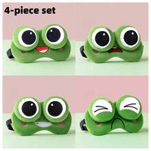 1 buah Masker Mata Tidur Lucu, Desain Katak, Anti Cahaya, Kartun, Imut, Untuk Pria & Wanita, Dapat Digunakan Sebagai Kompres Es, Meredakan Kelelahan, Pelajar - MultiWarna - View 20