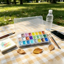 Yutiars Watercolor Paints Painting Supplies Watercolor Pigments Office And School Supplies, Oil-Based Vibrant Painting Pigments, High Saturation, Stain-Resistant, Suitable For Christmas, Carnival, Halloween, World Cup Cheerleading, Back To School, Office Use, Art Decoration Supplies - Multicolor - View 8
