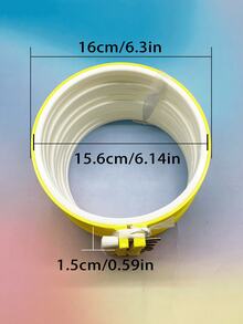 [10pcs]Colorful Adjustable Plastic Embroidery Hoops, 9.2/12.4/16/20.3cm 4 Sizes Available, Suitable For Cross Stitch, Punch Needle, Ribbon Embroidery, Fabric Collage, Yarn Embroidery And Other Handicrafts - Plastic Embroidery Hoop - View 12
