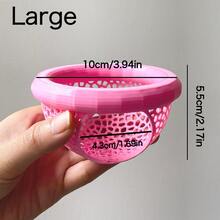 1pc 3D Printed PLA Material Betta Fish Resting Floating Bed, Mini Cave And Fish Hammock, Small Fish Feeding Ring, Aquarium Mesh Decorative Accessory - A - View 17