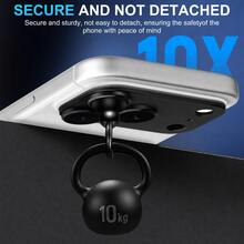 CASECOPS 3pcs Alloy Black Metal Alloy Lens Protection Camera Lens Protector, Compatible With Iphone 17 Pro Camera Lens Protector Compatible With Iphone 17 Pro Max 9H Seamless Fit Design, Anti-Scratch, Anti-Fingerprint, Full Protection Against Scratches And Impacts High-Definition Lens Preserves Original Camera Quality - Black - View 6