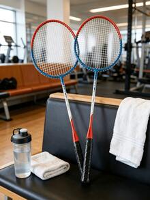 2pcs Badminton Rackets With Foam Grips - Training Special Badminton Racket Set, Lightweight Badminton Rackets, Durable Alloy Frame, Multiple Styles Optional - Random Color - View 3