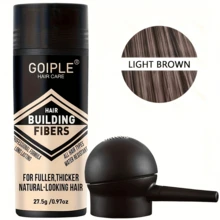 Goiple Hair Fiber Concealer Powder 27.5g With Spray Pump Nozzle, Fills Bald Spots And Thinning Areas, Instantly Adds Volume And Density, Natural Seamless Look, Unisex, Suitable For Daily Styling - Multicolor - View 10