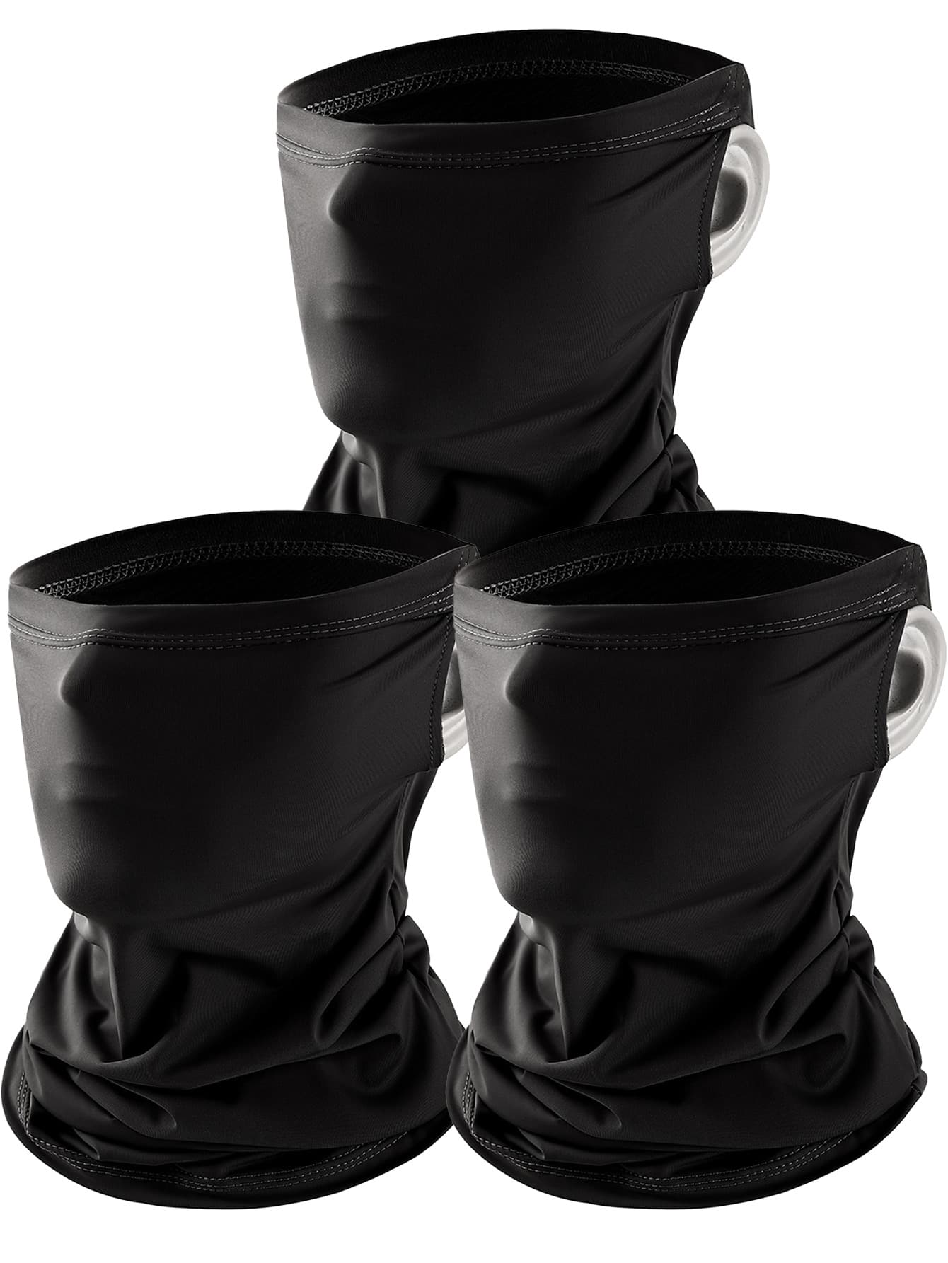 1pc/2pcs Summer Thin Ear-Loop Neck Gaiter UV Protection Sun Protection Silk Headscarf Ice Silk Bicycle Cycling Face Mask, Suitable For Daily Outings, Hiking, Cycling, Sports And More - Style N - View 1