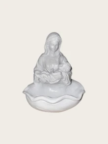 1件聖母瑪利亞雕像 神聖宗教小雕像 桌面家居裝飾 文藝復興風聖誕禮物 - A1 - 查看 11