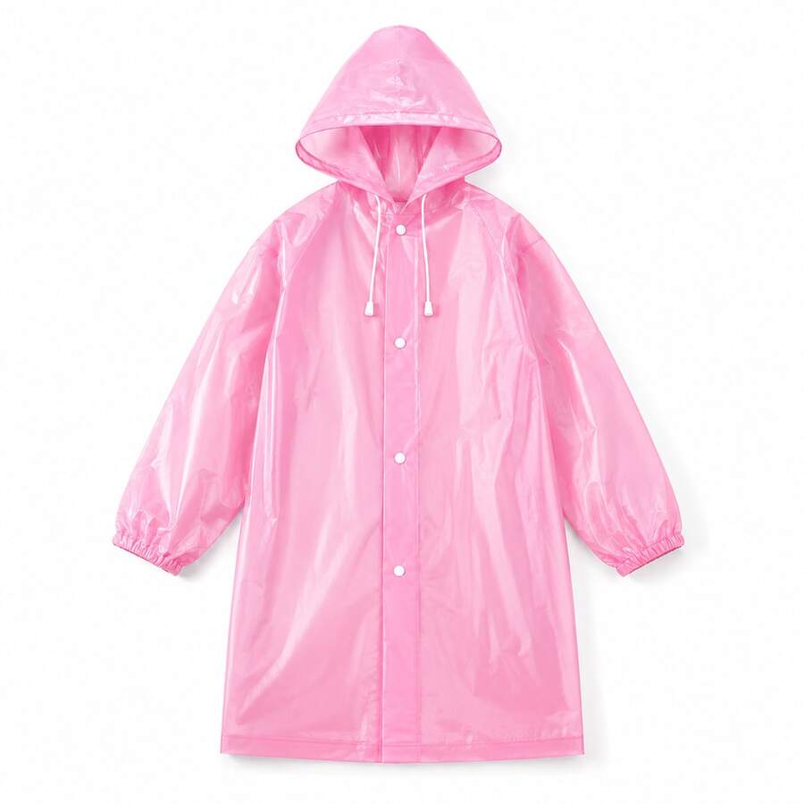 Reinforced And Reusable Kids' Waterproof - Pink - View 1