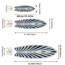 1pc Surfboard Shaped Rug, Y2K Style Soft Non-Slip Floor Mat, Suitable For Living Room, Bedroom, Entryway, Also Suitable For Room Decor, Living Room Carpet, Bedroom Carpet, Halloween Decoration - A - View 8
