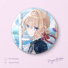 Violet Evergarden Anime Girl Badge Set, Blonde Character Pin Button Collection, Multiple Styles Round Brooches For Bag Backpack Clothes Decor, Fan Collection Gift - Multicolor - View 5