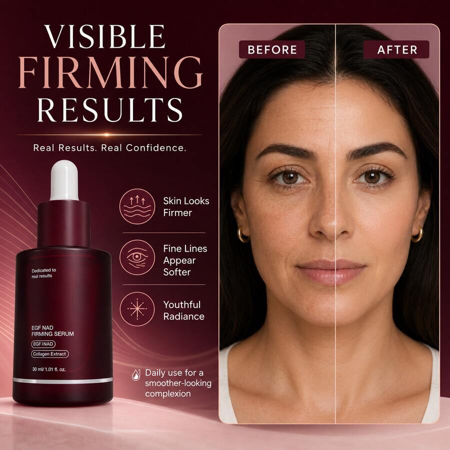 Serum Pengencang EGF NAD, Perbaikan Kolagen, Mengencangkan, Mencerahkan, Melembapkan, Menenangkan, Meredakan Kemerahan dan Kekeringan, Memperbaiki Lapisan Pelindung Kulit, Melembutkan Keratin, Memperbaiki Tekstur Kulit, Cocok untuk Semua Jenis Kulit - Collagen - View 1
