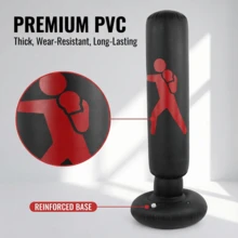 Ideal For Improving Striking Accuracy, Speed, And Power, This Boxing Pole Is Suitable For Home Gyms And Professional Training Facilities. Easy To Assemble And Disassemble For Storage. - 紅色 - 查看 5