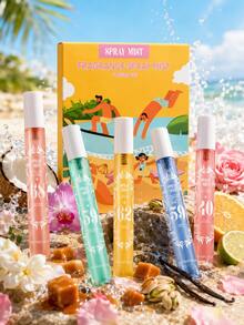 Brazil Fragrance Spray Gift Set, Portable, Releases Natural Scents Like Vanilla, Coconut, Ocean, Lavender, Pistachio, Caramel, Long-Lasting Aroma, Daily Essential, Suitable For Hotel, Room, Kitchen, Office, Picnic, Date, Birthday, Wedding, Party, Travel, Holiday. Ideal Decoration For Christmas, New Year, Valentine's Day, Mother's Day, Anniversary, Back To School, Bedroom, Garden, Summer Beach, Travel, Graduation Season - Multicolor - View 12