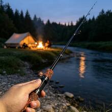 6.07ft UL Trout Rod,Telescopic Carbon Fiber Fishing Rod, Panfish Rod,Lightweight & Portable - Multicolor - View 8