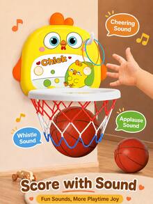 Kids' Indoor Basketball Hoop Toy, Portable And Adjustable In Height, Is The Perfect Birthday Gift For Little Kids, Especially Boys. - Chicken Basketball Set - View 6
