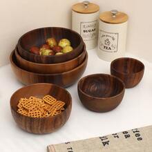 4in-2pcs Rosewood Bowl Mixing Bowl Rice Bowl Set - Brown - View 1
