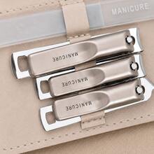 10pcs Premium Nail Clipper Set, Includes Nail Clippers, Nail Files And Multiple Ear Picks, With Portable Storage Bag, Fashion Design Travel Portable Home Beauty Care Set - Champagne - View 6