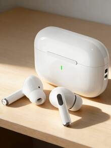 Wireless Bluetooth In‑Ear Earbuds TWS, Stable Bluetooth Connection, Touch Operation, Large Capacity Charging Case, Stereo Audio & Clear Hands‑Free Calls For Work & Music - White - View 2