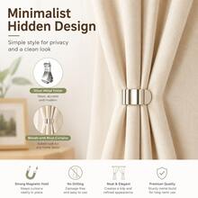 1 Pair Curtain Light Leak Prevention Clips, Invisible Gap Fixing Buckles For Bay Window Curtains, Closing Snap Fasteners - Say Goodbye To Light Leaks - Multicolor - View 4