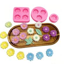 Cetakan Silikon Buatan Tangan Berbentuk Bunga Matahari, Cocok untuk Sabun Buatan Tangan DIY, Kerajinan Plaster Aromaterapi Beraroma Daisy - Beraneka warna - View 2