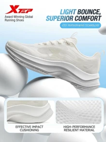 XTEP--Light Feather Women's Running Shoes Summer New Mesh Breathable Lightweight Shock-Absorbing Sports Shoes Jump Rope Jogging Shoes Sail White - Sail White - View 2
