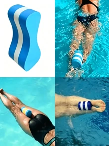 1 Pieces, 2 Pieces EVA Figure-8 Swimming Leg Kickboard, High-Density Buoyant Material, Clipped Between Legs To Fix Lower Body, Helps Correct Swimming Posture, Suitable For Adult Beginners' Freestyle And Backstroke Leg Power Training - Random Color - View 4