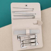 10pcs Premium Nail Clipper Set, Includes Nail Clippers, Nail Files And Multiple Ear Picks, With Portable Storage Bag, Fashion Design Travel Portable Home Beauty Care Set - Champagne - View 12