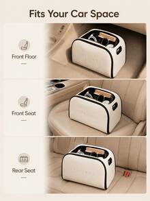 Sleek Storage & Organization Storage And Organizing Boxes Texture Car Storage Box For Elegant Vehicle Interior Minimalist Premium Leather Design Modern Commuters With Internal Mesh Compartments Daily Clutter Office Essentials Solution Storage Box - Multicolor - View 6