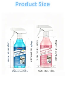 jakehoe 100ml 溫和泡沫浴室噴霧，檸檬香氛，適用於浴缸、洗手盆、淋浴花灑及浴室表面的日常清潔劑 - 彩色 - 查看 3