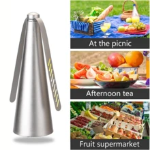 Silent Physical Fly Repeller, Picnic BBQ Tabletop Fly And Small Insect Repelling Fan, Home Kitchen Food Stall Food Protection Fly Repeller, Battery Not Included - Multiple Styles - View 3