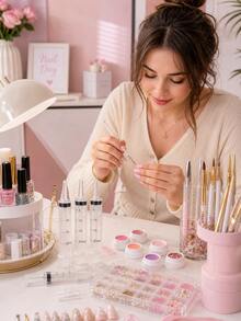 8/5pcs 20ml DIY Liquid Transfer Tool Set, Includes Funnel And Dropper, Skincare, Perfume, Essential Oil Cosmetic Refill Accessories, Makeup Travel Dispensing Container Filling Set - A - View 7