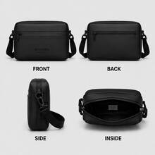 Men's Multi-Compartment Backpack With Insulated Cooler Bottom, Multi-Pocket Woven Outdoor Bag For Work, School, Picnic, Commute, Gift For Boyfriend - Black - View 7