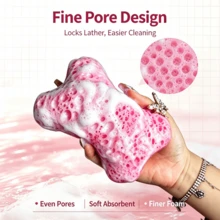 Soap Pocket Exfoliating Bath Sponge, Loofah Texture Mesh Body Scrubber, Soap Liquid Injectable Bath Sponge, Rich Lather, Gentle Deep Exfoliation, Unisex Bathing Supplies, Suitable For Adults, Men, Women And Teenagers, Light Color - Multicolor - View 6